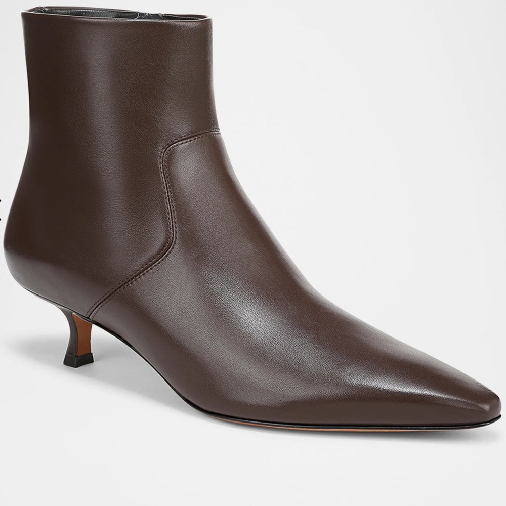 Vince Simone Leather Ankle Booties